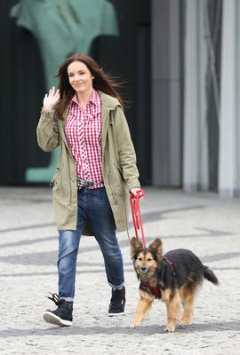 Agnieszka Włodarczyk i pieski