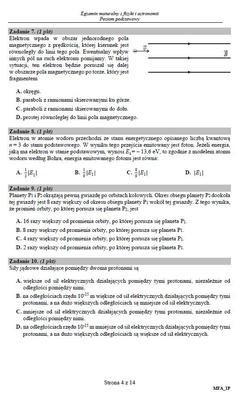 fizyka dodatkowe - arkusze maturalne