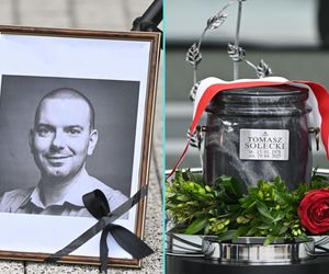 Ostatnie pożegnanie lekarza zamordowanego na dyżurze. Został pośmiertnie odznaczony