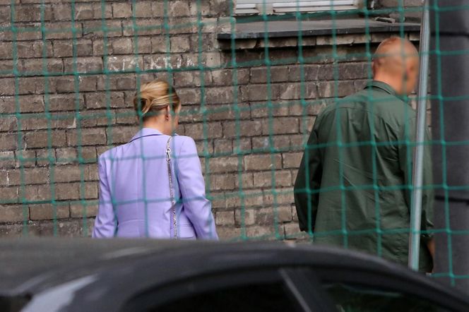 Marta Nawrocka zastosowała color blocking