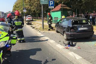 Poważny wypadek na alei Pokoju. Motocyklista w ciężkim stanie [ZDJĘCIA]