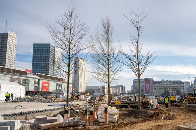 Plac Centralny w budowie (styczeń 2025)