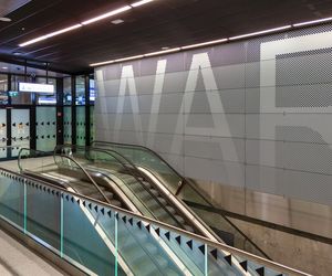 Pierwszy podziemny przystanek tramwajowy w Warszawie (listopad 2025)