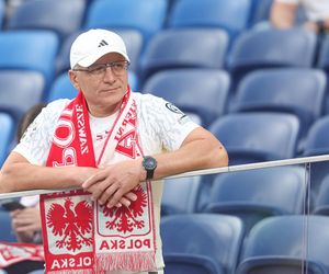Kibice na meczu Polska - Mołdawia