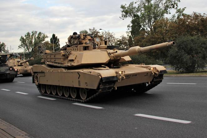 Ameryknski czołg M1 Abrams - próba defilady 2024