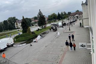 Dworzec kolejowy w Nowym Sączu zamienił się w plan filmowy