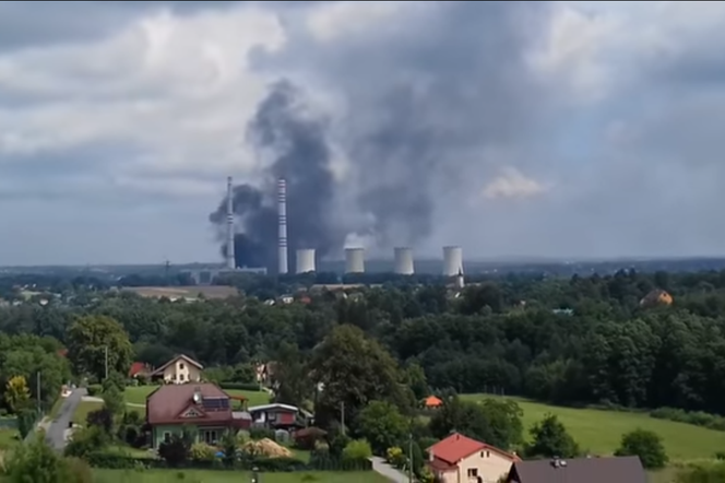 Pożar elektrowni w Czechach pod polską granicą