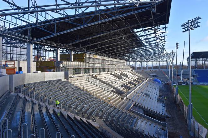 Budowa stadionu w Szczecinie - grudzień 2021