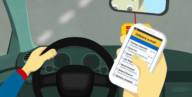 Nie (przy)dzwoń za kierownicą! Używanie telefonu w trakcie jazdy zagraża życiu