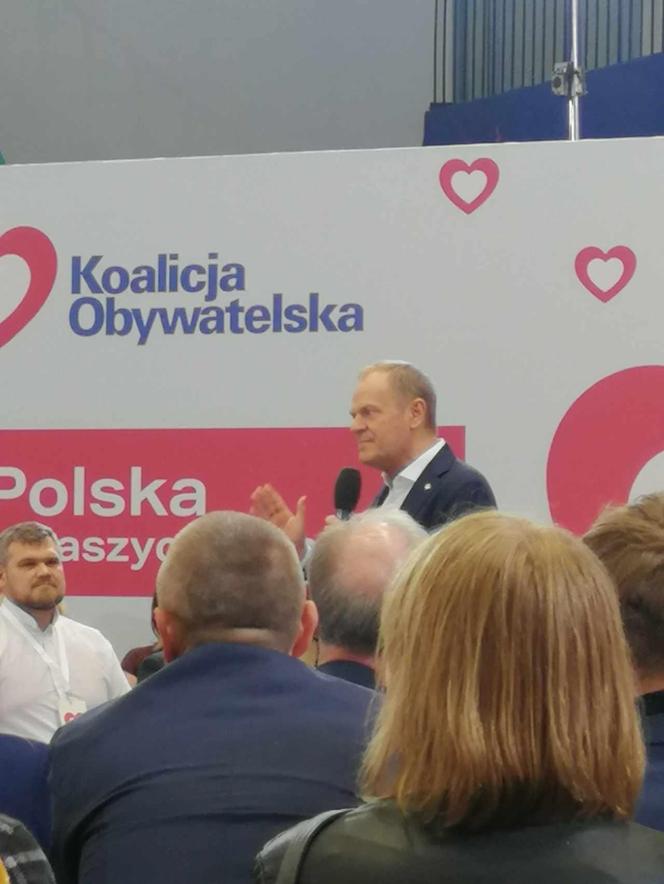 Donald Tusk w Krakowie poparł Aleksandra Miszalskiego