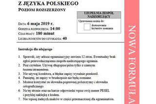 Matura 2019 - język polski. Arkusze CKE - poziom rozszerzony 