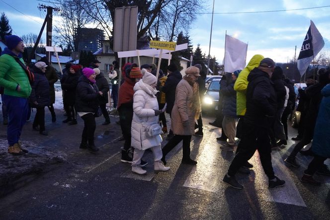 Protest kielczan przeciw budowie S74