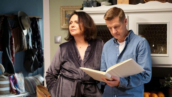 M jak miłość, odcinek 1848: Paweł (Rafał Mroczek), Marysia (Małgorzata Pieńkowska)