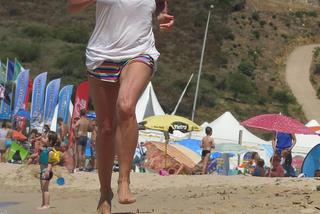 Olejnik wyłania się z piany