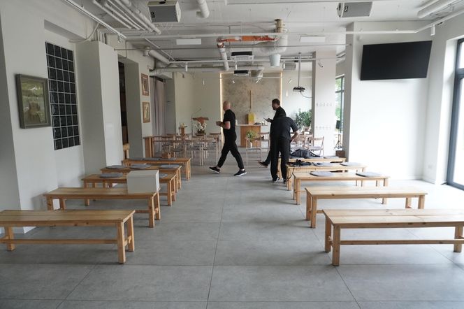 Kościół w bloku mieszkalnym na osiedlu Łacina