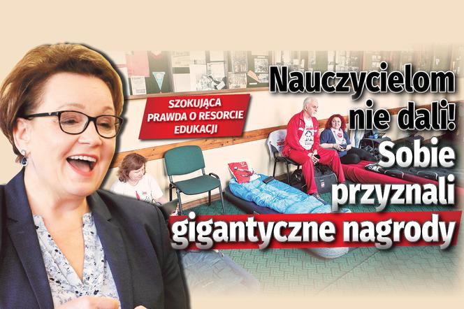 Nauczycielom nie dali, sobie przyznali gigantyczne nagrody