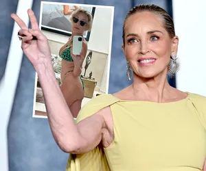 65-letnia Sharon Stone wypina pupę do lustra. Jestem gotowa na lato