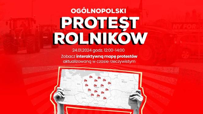 24 stycznia Ogólnopolski Protest Rolników spowoduje duże utrudnienia na DW 697 i DK2