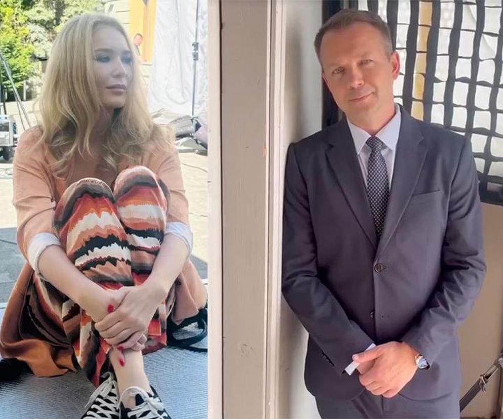 Barwy szczęścia. Bruno (Lesław Żurek), Karolina (Marta Dąbrowska)