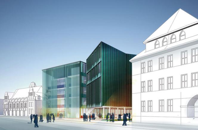 Nowa siedziba Sądu Rejonowego w Nysie, zaprojektowana przez pracownię architektoniczną Atelier Loegler ma uzupełnić pierzeję zabudowy ul. Fryderyka Chopina, według założeń planu miejscowego