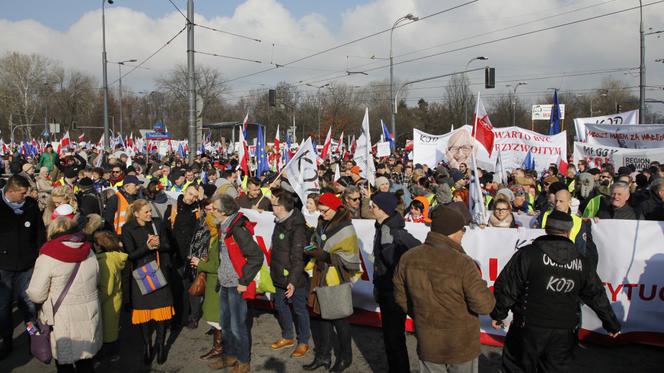 Marsz KOD w Warszawie, 27.02.2016