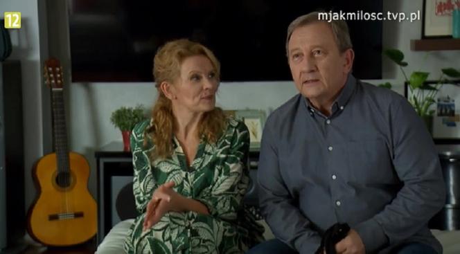 M jak miłość. Krystyna (Dorota Chotecka-Pazura), Staszek (Sławomir Holland)