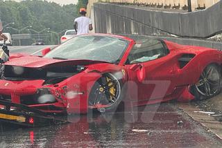 Amerykański raper miał poważny wypadek. 22-letni Lil Yachty rozbił w deszczu swoje Ferrari 488 GTB