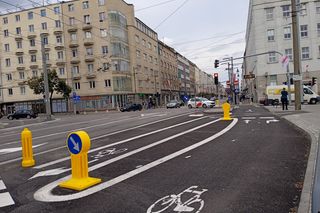 Ścieżka rowerowa przy Parku Centralnym w Gdyni