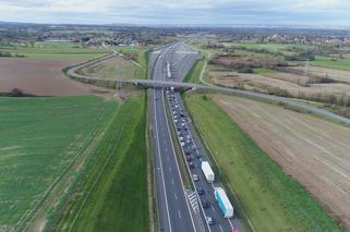 Korek-gigant na autostradzie A4 w Małopolsce