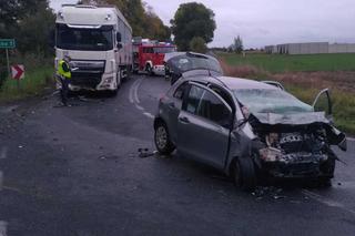 Śmiertelny wypadek pod Pajęcznem. Kierująca toyota i jej pasażer nie żyją [ZDJĘCIA]