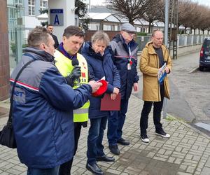 Protest pracowników wodociągowych w Poznaniu