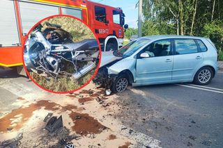 72-latek wjechał wprost na motocykl