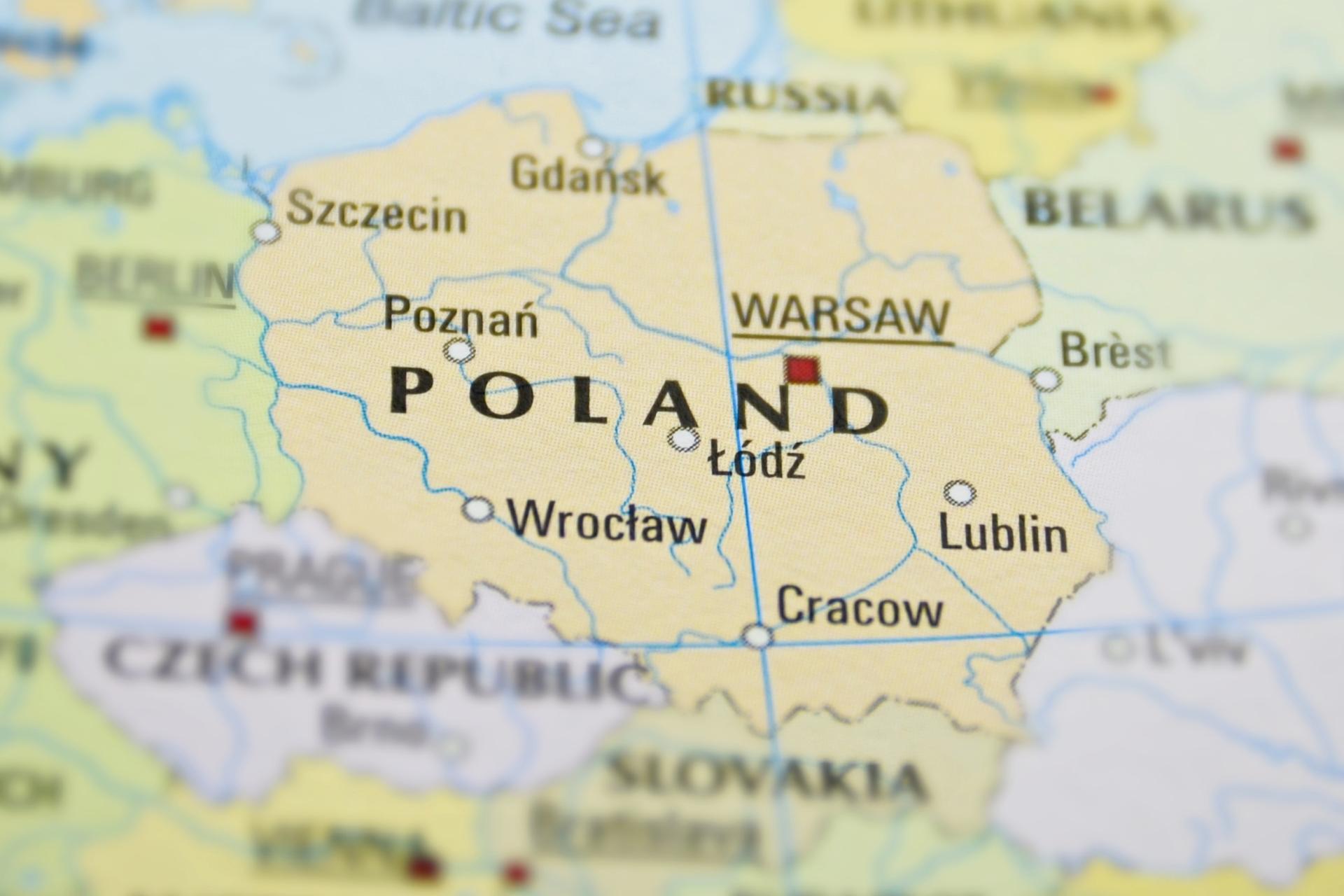 Mapa Polski Miasta