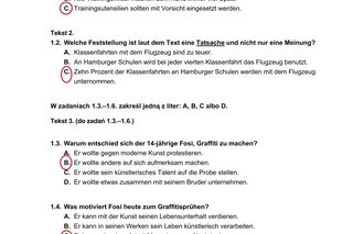 Matura 2025 niemiecki rozszerzony - odpowiedzi do arkusza CKE 13.05.2025 - Formuła 2023