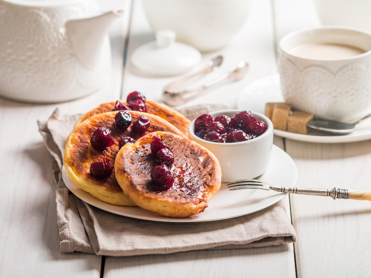 Placki czereśniowe - słodka przekąska [łatwy przepis]