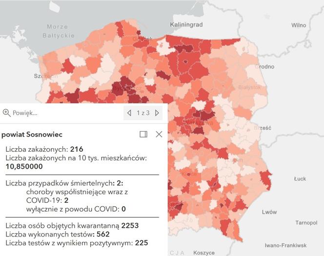 Koronawirus w województwie śląskim. Tak wygląda sytuacja w poszczególnych powiatach [RAPORT, 19 MARCA]