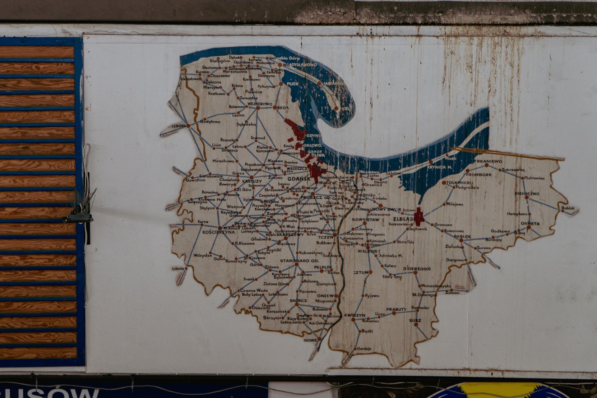 Dworzec PKS w Gdańsku. Mapa