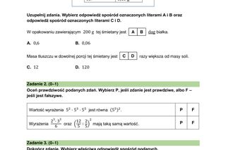 Próbny egzamin ósmoklasisty 2024 - MATEMATYKA