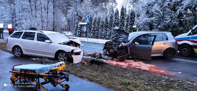 Tragiczny wypadek pod Lesznem, nie żyje roczne dziecko