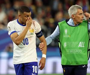 Kontuzja nosa Mbappe podczas Euro 2024