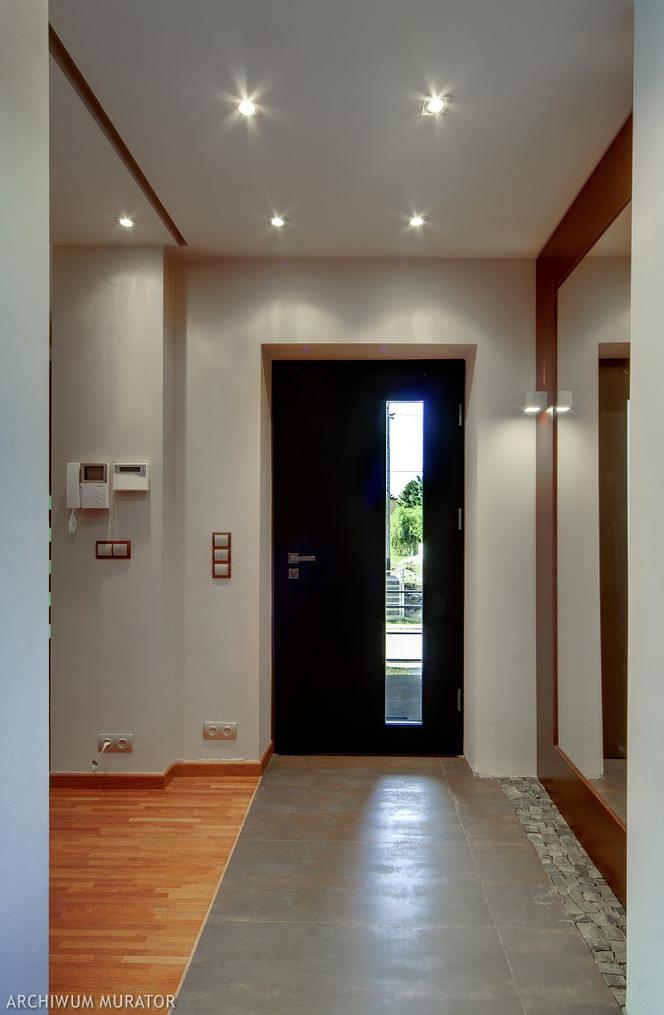 Drzwi zewnętrzne z pionowym świetlikiem