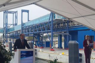 Terminal przeładunkowy w porcie promowym w Świnoujściu już otwarty