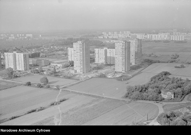 Okolice ul. Bukowińskiej na Mokotowie w 1974 r.