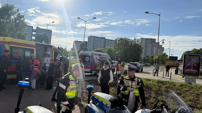 Wypadek tramwaju w Katowicach przy przystanku na ul. Chorzowskiej