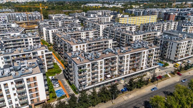 Nowe osiedla na pograniczu Kamionka i Grochowa w Warszawie