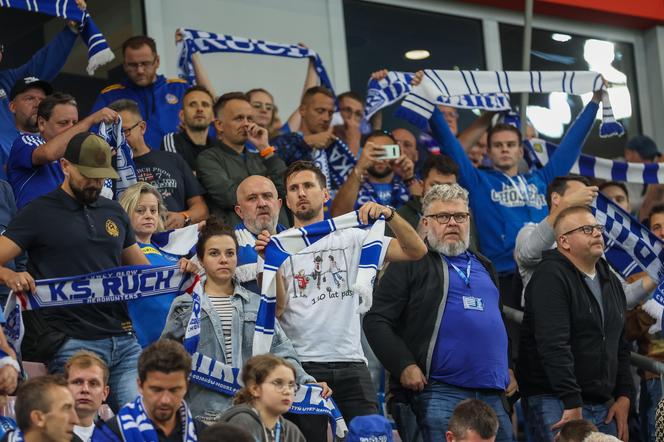 Kibice na meczu Ruch Chorzów - Stal Mielec