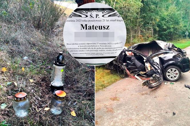 Mateusz miał benzynę zamiast krwi. 21-latek zginął, bo nie zapiął pasów