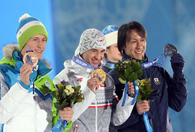 Kamil Stoch, ceremonia medalowa