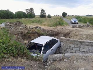 Jawor: wpadł do potoku, bo skończyła mu się droga