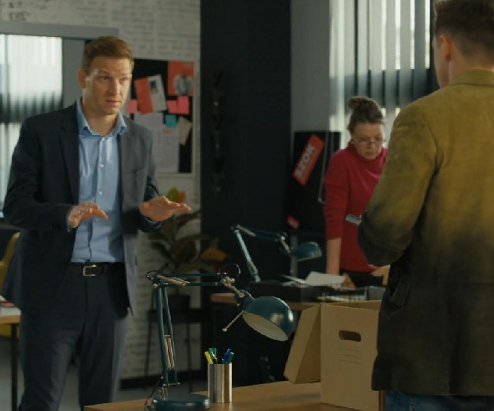 Barwy szczęścia, odcinek 3174. Łukasz (Michał Rolnicki), Błażej (Piotr Ligienza)